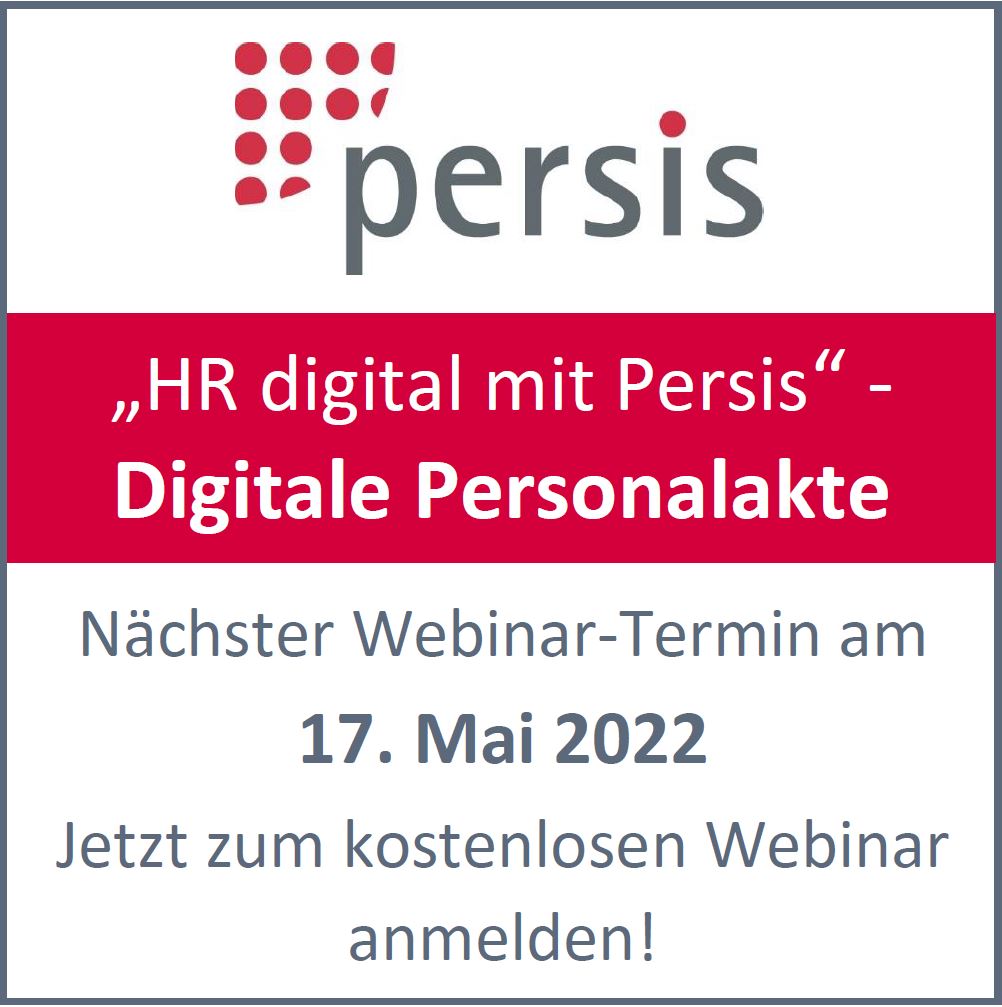 HR digital mit Persis - Digitale Personalakte