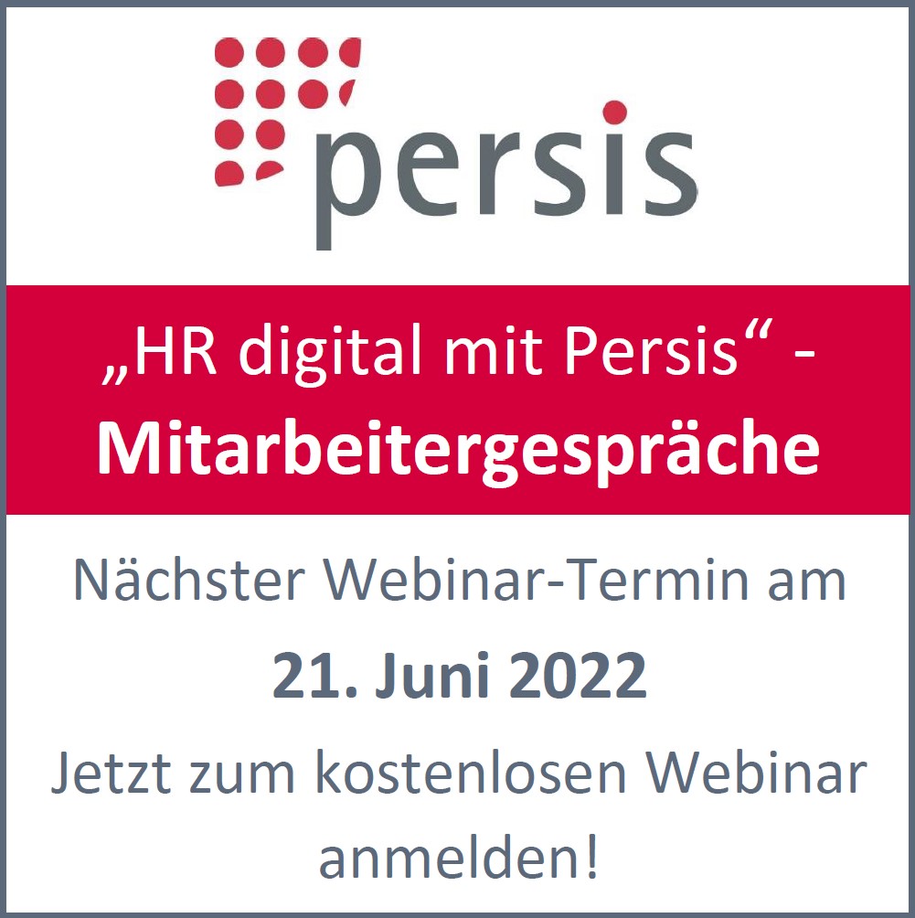 HR digital mit Persis - Mitarbeitergespräche